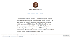 Desktop Screenshot of nosolosoftware.com